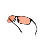 BRADDELL OPTICS FL-41 Rose Tinted Blue Light Glasses for Migraine Light Sensitivity, Eyestrain and Fluorescent LED Glare (Aluminum Metal)