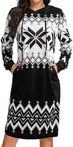 Kimmery Long Sleeve Dress for Women Dresses for Women 2025 Fall Dresses Hoodies Black Dress XL