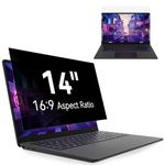 14 Inch Laptop Privacy Screen, Anti Glare Blue Light Privacy Filter, Removable Shield 14in Screen Protector 16:9 Aspect Ratio, Compatible with Lenovo/HP Envy/Dell/Acer/Samsung/Asus/Toshiba