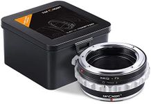 K&F Concept Lens Mount Adapter for Nikon G AI F Mount Lens to Fujifilm FX X Mount Camera Body, fit Fuji FX X-Pro1 X-M1 X-A1 X-E1 ect.