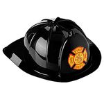 Dress Up America Firefighter Helmet - Fireman's Hat for Adults- Firefighter Costume Accessory - One Size Fits Most