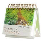 Dayspring - Charles Stanley - God's Way - Perpetual Calendar (16760), Green, 5 1/4" x 4 1/4" x 1 1/2"