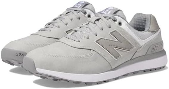 New Balance Men's 574 Greens v2 Golf Shoe, Light Grey, 14 X-Wide