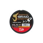 DAIWA J-Braid Expedition X8E, 0.18mm, 12.3kg/27.2lbs, 330yds, Smash Orange, Braided Fishing Line