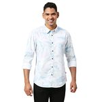 Pepe Jeans Men's Camouflage Regular Fit Shirt (PM308105800L_White