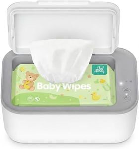 Baby Wipe Warmer, Wipe Warmer and Baby Wet Wipes Dispenser, Smart Precise Temperature Control Large Capacity Evenly Overall Heating Silence, Wipes Warmer for Babies Portable Wipe Warmer (White)