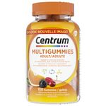 Centrum MultiGummies, Adult Multivitamin Multivitamins/Minerals Gummies for Men & Women, Cherry, Berry, and Orange Flavour, 150 Count (Packaging May Vary)