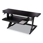 3M Ergonomics Precision XL Standing Desk, Convert Desk to Sit Stand Desk, Fully Assembled, 42" Wide, Includes Gel Wrist Rest & Mouse Pad, SD70B Black