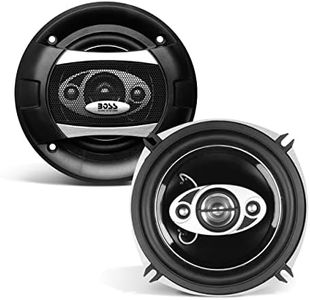 BOSS Audio Systems P55.4C Phantom Series 5.25 Inch Car Stereo Door Speakers - 300 Watts Max, 4 Way, Full Range Audio, Tweeters, Coaxial, Sold in Pairs