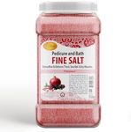 SPA REDI - Detox Foot Soak Pedicure and Bath Fine Salt, Pomegranate, 128 Oz - Made with Dead Sea Salts, Argan Oil, Coconut Oil, and Essential Oil - Hydrates, Softens and Moisturizes