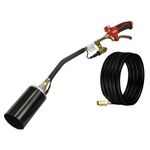 Chapin 75113: Heavy Duty Propane Weed Burner Torch, with 6.5 Feet PVC Hose, 340,000 BTU, Trigger Flame Engagement, 20 Lb Connection, Electric Piezo Ignition with Gas Valve, Propane Tank Not Included