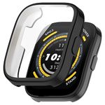 Compatible for Amazfit Bip 5 Case, Lamshaw Soft Slim TPU All Around Protective Shell Anti-Scratch Bumper Cover Case Compatible for Amazfit Bip 5 Smartwatch (Black)