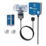 Mineral Lion Pool Ionizer by ClearBlue Ionizer - Self-Cleaning, Inline Pool Ionizer Works in All Sun Conditions - Nothing Floating in Your Pool - Installs in 30 Minutes (25,000 Gallons)