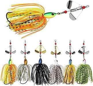 Bass Fishing Lures Buzzbait Spinnerbait Kit Hard Metal Bass Spinner Baits Fishing Lure Multicolor Swimbait Buzz Bait Fishing Lure for Bass Pike Trout Salmon Fishing