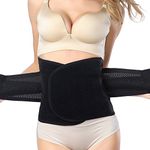 Happy Will Breathable Elastic Postnatal Recovery Tummy Trimmer Waist Trainer Maternity Support Belt Abdominal Binder for Women with Stylus (XL)