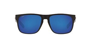 Costa Spearo Blackout Plastic Frame Blue Mirror Lens Unisex Sunglasses SPO01OBMP