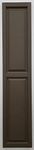 Shutters, Raised Panel Shutters, Standard Raised Panel Exterior Vinyl Window Shutters, Burnished Slate, (1 Pair = 2pcs) 12"W x 68"H