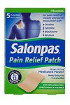 Salonpas Pain Relief Patch - 5 Pack - Medicated Plaster for Joint & Muscle Pain