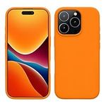 kwmobile Case Compatible with Apple iPhone 16 Pro Case - TPU Silicone Phone Cover with Soft Finish - Fruity Orange