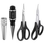 HobbyPark RC Body Reamer Curved Scissors & Straight Scissors RC Car Body Shell Lexan Plastic Trimming Tools Set (3-Pack)