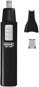 Wahl 5567-500 Ear, Nose and Brow Wet/Dry Battery Trimmer, Black