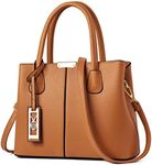 COCIFER Purses and Handbags for Women Shoulder Tote Bags Top Handle Satchel, D3 Brown, Medium