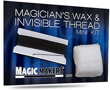 Magic Makers Magician's Wax and Invisible Thread - Easy to Use and Easy to Remove - Ideal for Anchoring in Levitation Tricks, Marking Cards and Vanishes