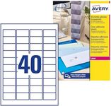 Avery L7781-25 Crystal Clear Labels