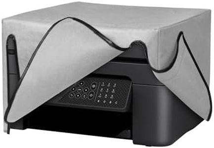 kwmobile Dust Cover Compatible with Epson Workforce WF-2930 - Printer Case - Fabric Protector Cover - Light Grey