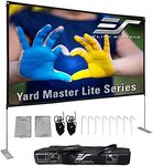 Elite Screens Yard Master Lite, 125-inch Outdoor Projector Screen 16:9 Double Sided Wrinkle-Free Foldable Portable Indoor Movie Projection Screen, | US Based Company 2-Year Warranty,OMS125HLITE