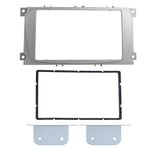 Terisass Double Din Car DVD Stereo Radio Player Fascia Frame GPS Player Mount 7in Navigation Modified Frame Fits for Focus