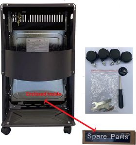 Portable Indoor Gas Heater – Foldable, 4.2kW with Regulator Set