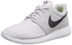 Nike Roshe Run Suede, Unisex-Adult Trainers, Grey (Lght Ash Grey/Blk/SMMT Wht/VLT), 11.5 UK