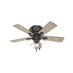 Hunter 52153 Transitional 42``Ceiling Fan from Crestfield collection in Bronze/Dark finish,