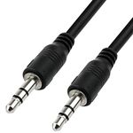 KEBILSHOP Aux Cable, 3.5mm Male to Male Stereo Aux Cord Compatible with Headphone, MobilePhone, Car Stereo, Home Theatre & More (Black, Pack of 1, 10 METER)