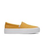 TOMS Women's, Alpargata Fenix Platform Slip-On, Mango Washed Canvas, 9 UK
