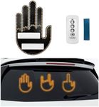 Suvnie Hand Gesture Light for Car, Middle Finger LED Back Window Road Rage Sign, Hand Gesture Car Window Lights with Remote Control, Funny Gadgets Car Accessories for Men Women (Female)