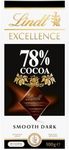 LINDT & SPRUNGLI Excellence Dark 78% Cocoa, 100 g