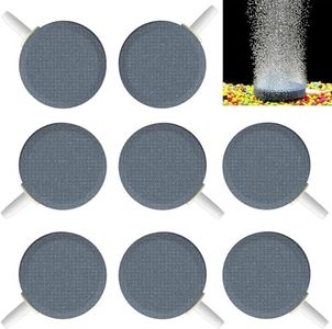 8 Pack 1.6 Inch Air Stone, Aquarium Air Stones, Cylinder Bubble Diffuser Airstone Fish Tank Bubbler Air Pump Accessories for Aquariums Hydroponics