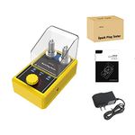 Spark Plug Tester Double Hole Detector Spark Plug Tool Adjustable Spark Plug Tester Analyzer with Protective Cover for 12V Vehicles (Yellow)