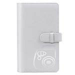 CAIUL 96 Pockets Wallet Photo Album Compatible with Fujifilm Instax Mini 12 11 9 8 8+ 70 7s 90 25 26 50s Films, Smokey White