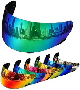 PSLER Qualifier Visor- Qualifier DLX Helmet Visor Motorcycle Face Shield Accessories Replacement for Bell Qualifier/Star/Vortex/RS-1/Revolver,Deep Color Green