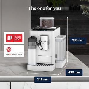 De'Longhi Rivelia Coffee Machine – Arctic White