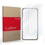 iCarez Tempered Glass Screen Protector for iPhone 13 Pro Max 6.7 Inches 2021 [3-Pack] Tray Installation Case Friendly Easy Apply