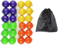 Miokun 12 Pack Ladder Balls Ladder Toss Balls Replacement with Storage Bag for Toss Match (Orange Purple Green Yellow)