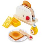 Hape Pop-Up Toaster Set | Kitchen Pretend Play Toy Set with Breakfast Accessories for Kids