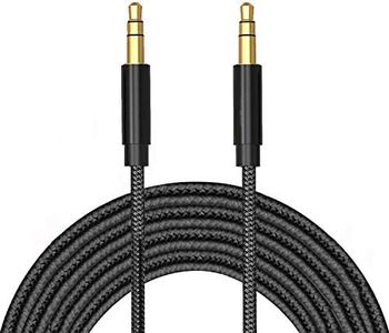 1M / 3.3FT Aux 3.5mm Cable, T Tersely Gold-Plated Auxiliary Audio Cord, Nylon Braided Male to Male for Headphones,Car Home Stereos,Speaker,iPhone,iPad,iPod,Samsung Smart Phones,Sony,Tablets & More