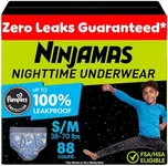 Pampers Ninjamas Nighttime Bedwetting Underwear Boys - Size S/M (38-70 lbs), 88 Count