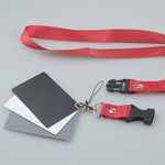 Andoer 3 in 1 Pocket-Size Digital White Black Grey Balance Cards 18% Gray Card with Neck Strap for Digital Photography