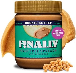 Finally Nut Free Cookie Butter - Made In USA - Best Less-Sugar Than Leading Brands Spread from Chickpeas, Plant-Based, Vegan, Top-9 Allergen-Free, Gluten-free, No Dairy, No Soy, Kosher - 3g of Protein - Chickpea Snack for Kids, Family, Safe for Schools - Cinnamon, Ginger & Nutmeg